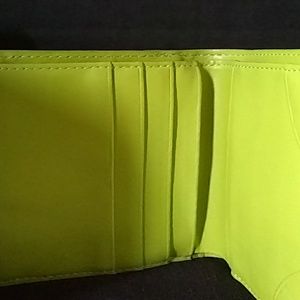 Lodis Midi white and green wallet